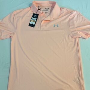 Under Armour Men's Light Peach Polo Shirt